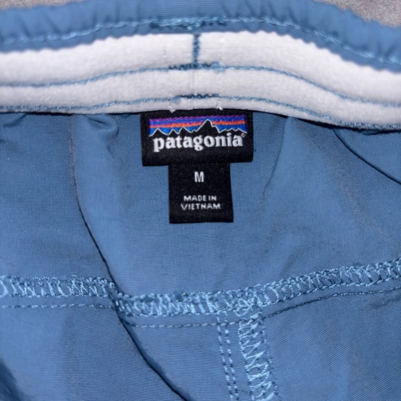 Patagonia Blue Athletic Shorts Lightweight Technical Fabric - Picture 3 of 3